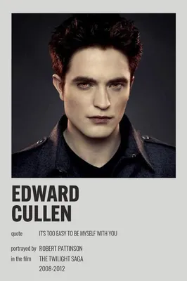 Edward Cullen | Эдвард каллен, Сумерки, Постер фильма