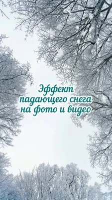 Эффект падающего снега: картина зимнего волшебства