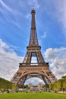 Деревья Эйфелевой башни и осени в Париже, Франции Стоковое Изображение -  изображение насчитывающей романтично, историческо: 155005383