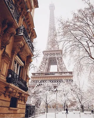 Weekday Wanderlust: Paris Sous La Neige / Paris in the Snow | Париж зимой, Эйфелева  башня, Зимние сцены