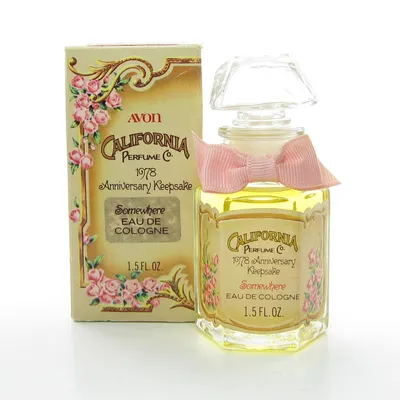 Avon California Perfume Company Vintage 1978 Anniversary Keepsake Colo |  Brown Eyed Rose