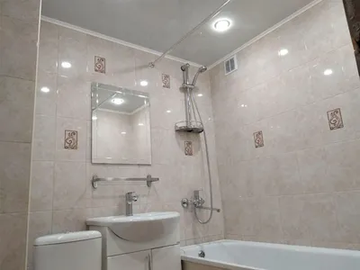 Ремонт совмещенной ванной комнаты эконом-класса