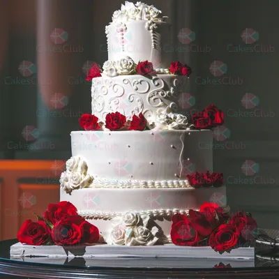 Свадебные экслюзивные торты на заказ без мастики в Москве с доставкой -  CakesClub