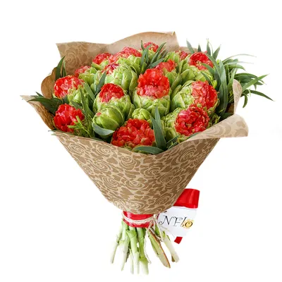 Зелёный и необычный букет - Доставкой цветов в Москве! 59794 товаров! Цены  от 487 руб. Цветы Тут