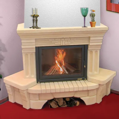 Угловая Печь-камин Malta (угловая) (FirePlace) от магазина отопительной  техники Pechi.su