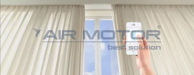 Электрокарнизы AirMotor Китай. Купить качественные карнизы, управление со  смартфона
