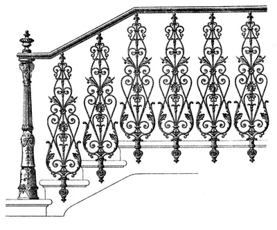 Современные кованые перила | Изготовление лестниц в Краснодаре