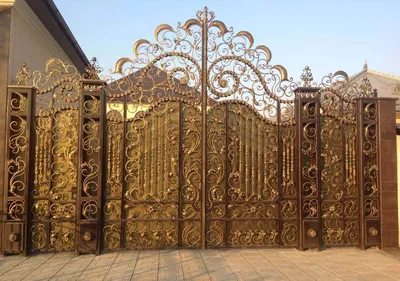 Необычные кованые ворота Коннор Арт. В-015 | Norkovka