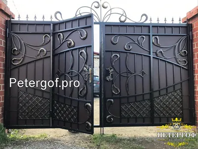 Дорогие и красивые кованые ворота в стиле барокко | Нинтера
