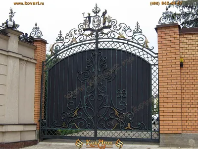Элитные кованые ворота под старину КВ-029: купить в Москве, фото, цены