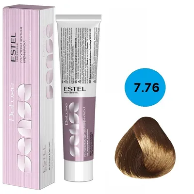 Estel, Крем-краска для волос De Luxe Sense 7/76 русый коричнево-фиолетовый,  60 мл купить недорого в интернет-магазине Цирюльник