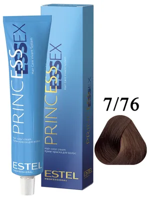 Крем-краска PRINCESS ESSEX для окрашивания волос ESTEL PROFESSIONAL 7/76  средне-русый коричнево-фиолетовый 60 мл | AliExpress