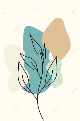 эстетика обоев с линиями листьев Фон Обои Изображение для бесплатной  загрузки - Pngtree