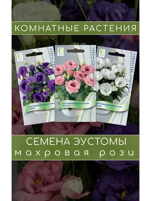 Купить Семена цветов Эустома махровая \"Велюр\", зелёная, F1, в ампуле, 5 шт.  (7643518) в Крыму, цены, отзывы, характеристики | Микролайн