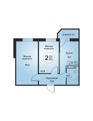 Евро 4-комнатная квартира, 86.8 м² купить в новостройке в Кирове от  застройщика Кировспецмонтаж | Застройщик Кировспецмонтаж