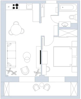 Проект недели: евродвушка в серых тонах в Москве — INMYROOM
