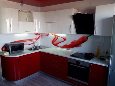 Красная кухня: 50 идей с фото интерьера кухни в красном цвете
