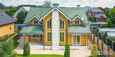 Отделка фасада дома деревом в Москве - цена за м2 🏠 | СтройДизайн