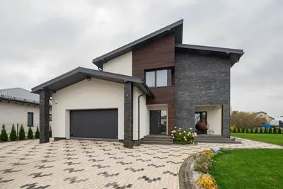 Отделка фасада частного дома: материалы и стили - Holz House