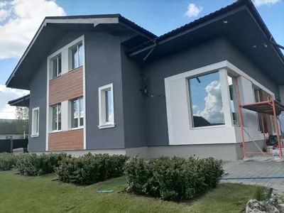 Фасадная декоративная штукатурка \"короед\" и \"камешковая\" с утеплением, цена  в Тюмени от компании Фасад Сибири