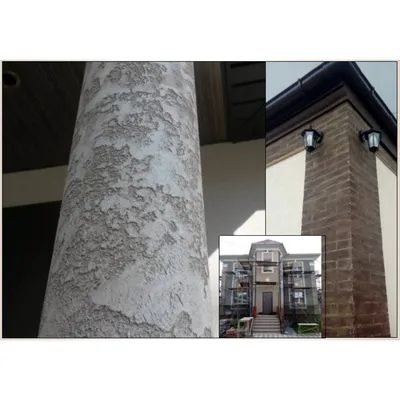 Декоративная штукатурка фасада дома (ID#114836845), цена: 8 руб., купить на  Deal.by