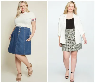 Юбки для полных женщин: фасоны, которые стройнят — BurdaStyle.ru