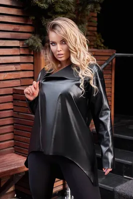 Женские кожаные куртки - #405-ел - Модная женская куртка из эко кожи батал  (ID#1668887271), цена: 990 ₴, купить на Prom.ua