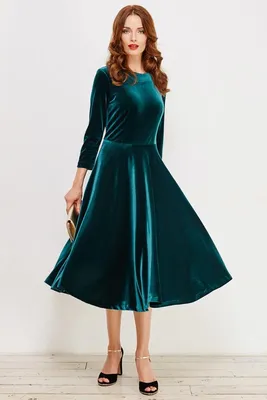 Бархатное платье 2019 - 122 фото | Бархатные платья, Платья, Платье с  длинным рукавом