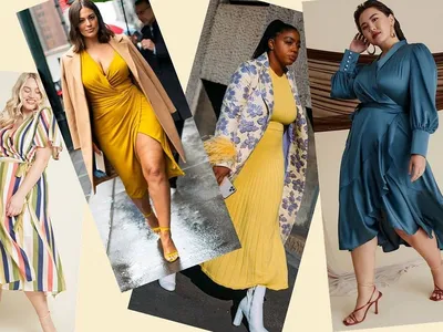 Фасон платья скрывающий живот для женщин с лишним весом - какой выбрать,  интересные принты и цвета