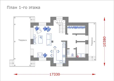 Проект Фазенда 198,8 м, пеноблок - фото, планировка, планы этажей