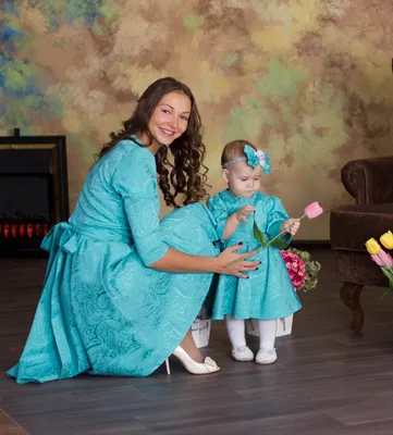 Family Look: платье Морячка - Блузки и детские платья оптом из Киргизии. Family  look(одинаковая одежда) мама и дочка от Larisa Fashion(Бишкек)