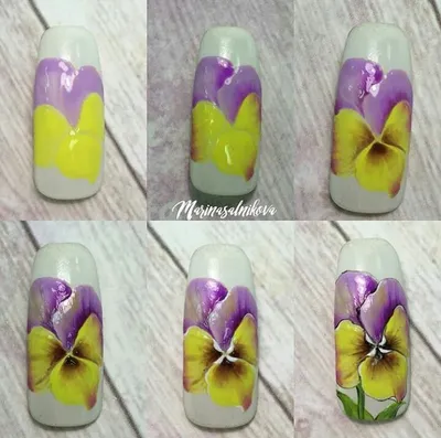 Пин от пользователя Tlubcenko на доске Розвиток | Цветочные ногти,  Живописные ногти, Уроки нейл-арта