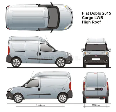 Fiat Doblo SWB Van 511 2023 3D Model in Van and Minivan 3DExport