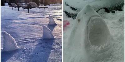 Фото снежных скульптур в хорошем качестве