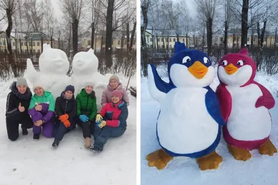 Сказочные фигурки из снега: скачать бесплатно