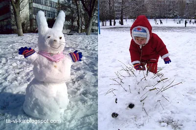 Фотографии фигурок из снега: детальное изображение