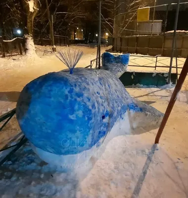 Созерцание природы: фото Фигур из снега в пейзаже