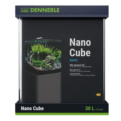 Аквариум Dennerle Nano Cube Basic на 30л в комплекте фильтр, освещение  купить в интернет-магазине AQUA-SHOP