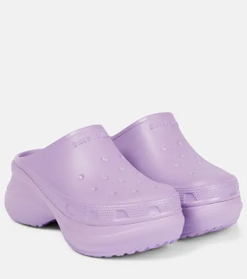 Crocs Classic chunky Crush Clog Purple light lavender Platform Women's 10  mens 8 | eBay