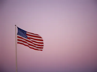 Значок флаг США (для портмоне)