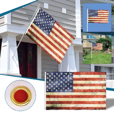 Флаг США сувенирный с древком 10x15см Rothco Mini American Flag 1443