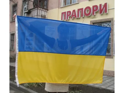 Флаг Украины 120х80 см флажная сетка петли для флагштока (ID#1200089616),  цена: 350 ₴, купить на Prom.ua