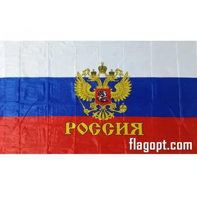 Флаг Россия Герб, Флажная сетка 90х145 купить в Москве по доступной цене |  ФлагОпт