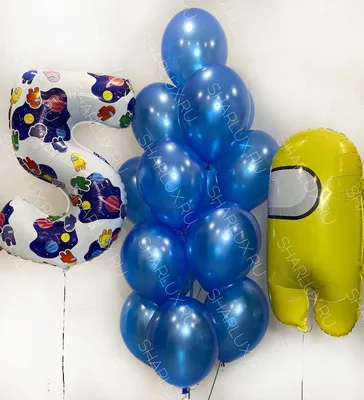 🎈 Композиция из шаров с индивидуальной надписью №5 🎈: заказать в Москве с  доставкой по цене 5009 рублей