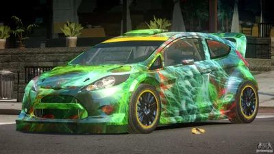 Купить боковые тюнинг накладки на пороги Ford Fiesta mk6 в Украине Арт.:  455F