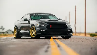 Фото Ford Тюнинг Mustang Черный машина