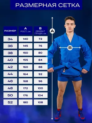 Форма для самбо Mizuno синяя - цена 1 495 грн. Купить Форма для самбо