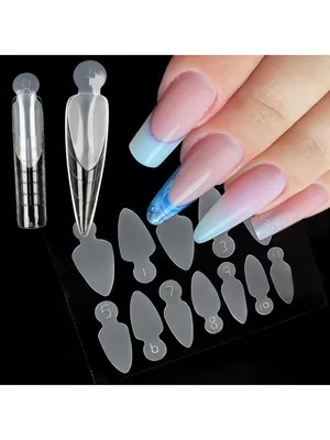 Многоразовые силиконовые формы для выкладного френча, 24шт Starlet nail  176518142 купить за 286 ₽ в интернет-магазине Wildberries