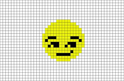 Brik Pixel Art on X: \"New #pixelart template now available #8bit #Emoji  #legoart #SmirkingFace https://t.co/nE7qk4itOX https://t.co/kx9jyUoSbE\" / X