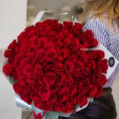 Букет «101 роза» с доставкой | Купить букет из красных роз (101 штука)  Екатеринбурге